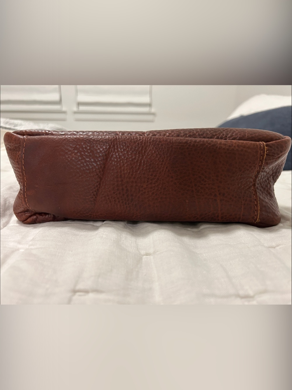 Portland Leather Large Madison Shoulder Bag, Nutmeg - Picture 2 of 5